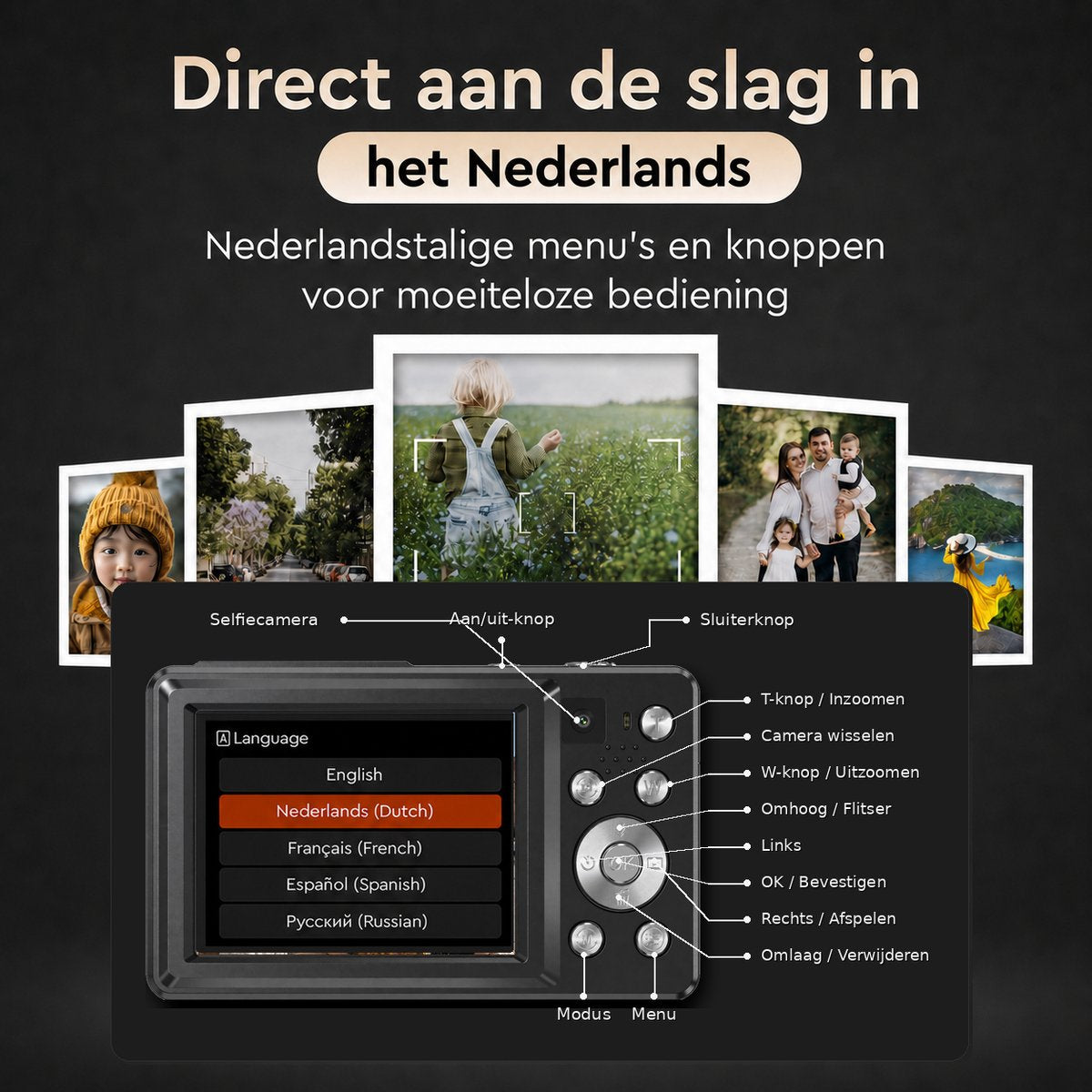 K&L - 4K 64MP - Met Selfiecamera