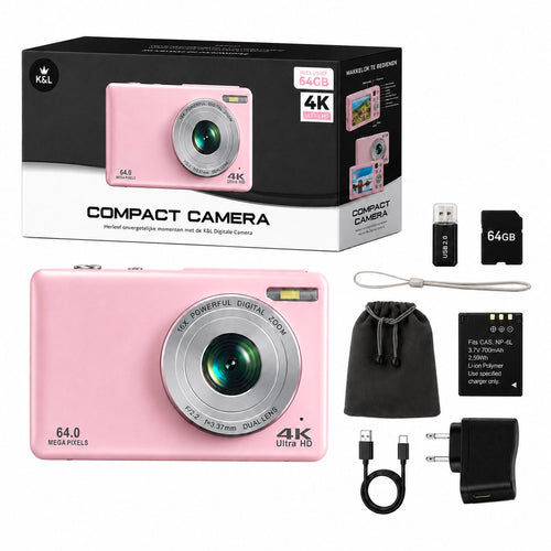 K&L - 4K 64MP - Met Selfiecamera