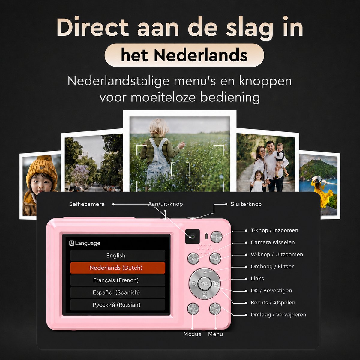 K&L - 4K 64MP - Met Selfiecamera