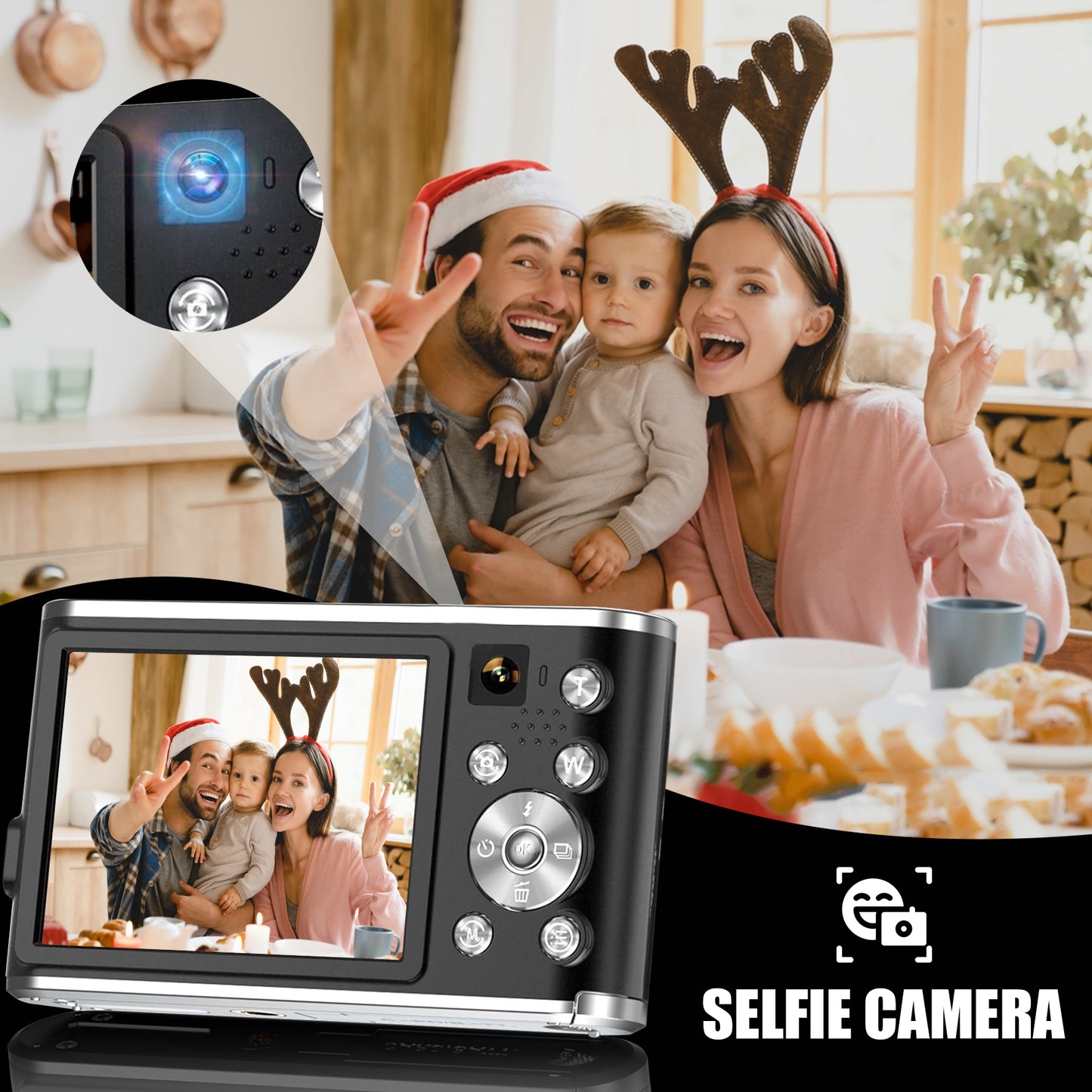K&L Digitale Camera 4K - 64GB - Zwart