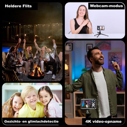 K&L Digitale Camera 4K - 64GB - Zwart