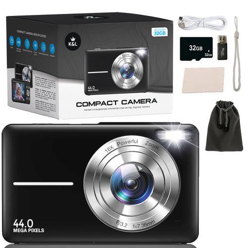 K&L Digitale Camera - 32GB - Zwart