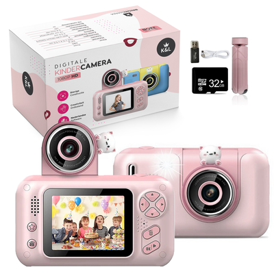 K&L Digitale Kindercamera Kids - Roze